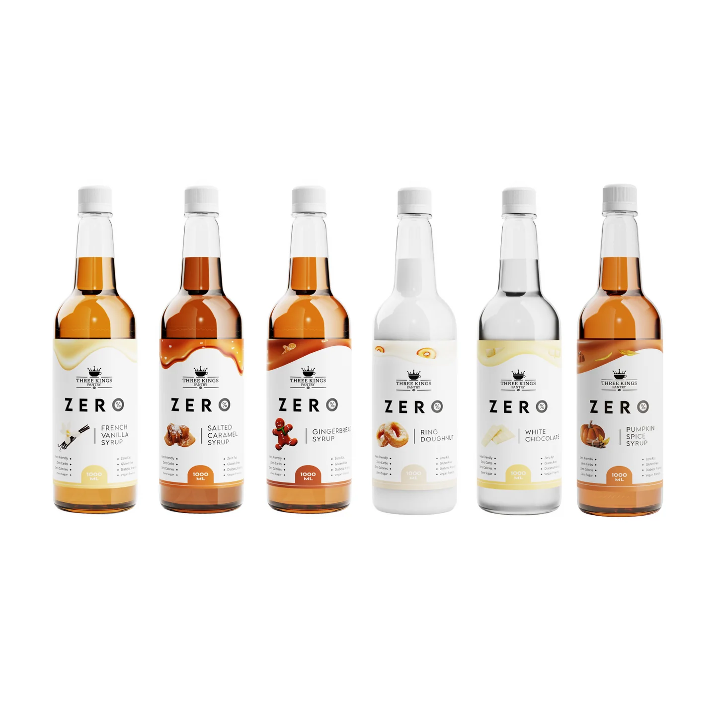 Zero - Mega Bundle (Salted Caramel, French Vanilla, Ginger Bread, Ring Doughnut, White Chocolate)